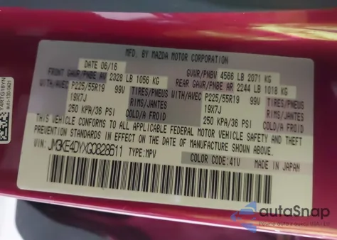 2016 Mazda Cx-5 Grand Touring z USA, uszkodzony, nr VIN JM3KE4DYXG0828611